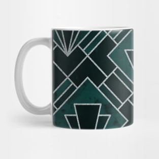 Green Emerald Art Deco Mug
